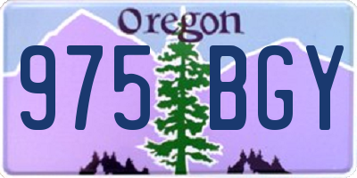 OR license plate 975BGY