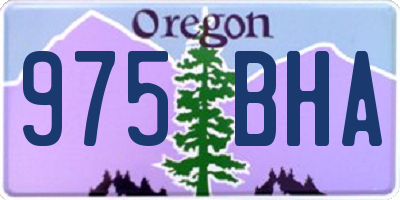 OR license plate 975BHA