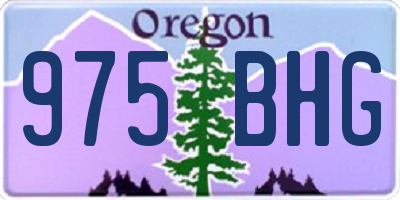 OR license plate 975BHG