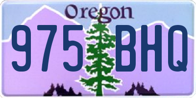 OR license plate 975BHQ