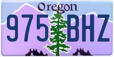 OR license plate 975BHZ
