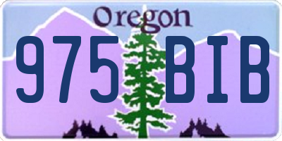 OR license plate 975BIB