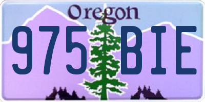 OR license plate 975BIE