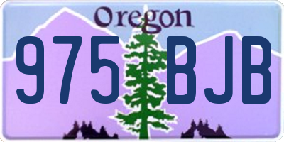 OR license plate 975BJB