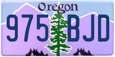 OR license plate 975BJD