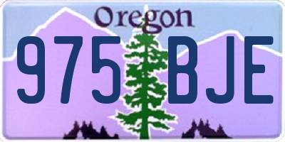 OR license plate 975BJE