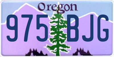 OR license plate 975BJG