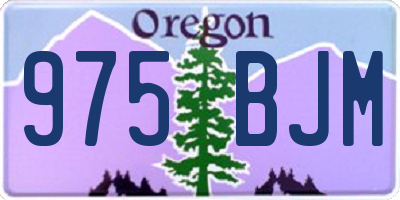 OR license plate 975BJM