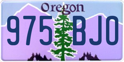 OR license plate 975BJO