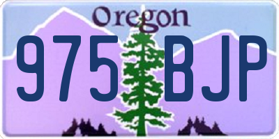 OR license plate 975BJP