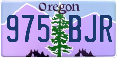 OR license plate 975BJR