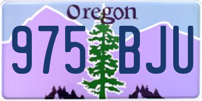 OR license plate 975BJU