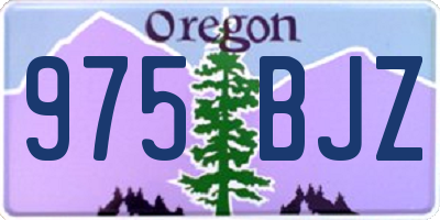 OR license plate 975BJZ