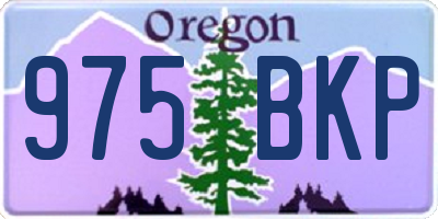 OR license plate 975BKP