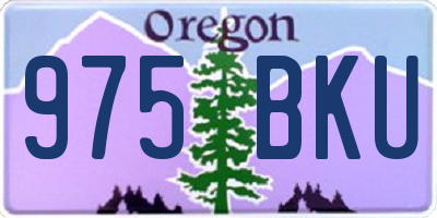 OR license plate 975BKU