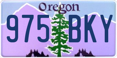OR license plate 975BKY