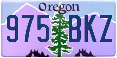 OR license plate 975BKZ