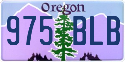 OR license plate 975BLB