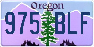 OR license plate 975BLF