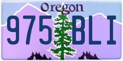 OR license plate 975BLI