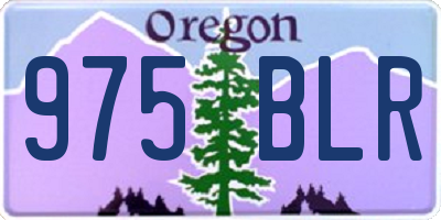 OR license plate 975BLR