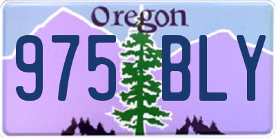 OR license plate 975BLY