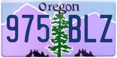 OR license plate 975BLZ