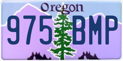 OR license plate 975BMP