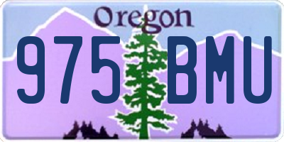 OR license plate 975BMU
