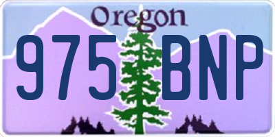 OR license plate 975BNP