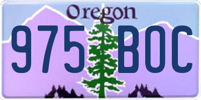 OR license plate 975BOC