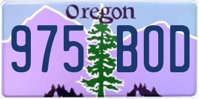 OR license plate 975BOD