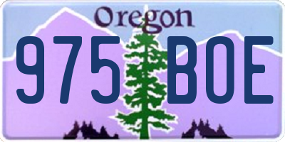 OR license plate 975BOE
