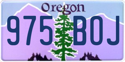 OR license plate 975BOJ