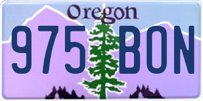 OR license plate 975BON