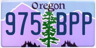 OR license plate 975BPP