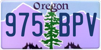 OR license plate 975BPV