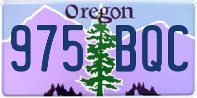 OR license plate 975BQC