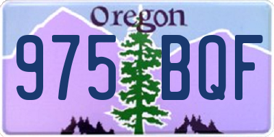 OR license plate 975BQF