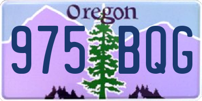 OR license plate 975BQG