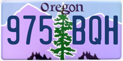 OR license plate 975BQH