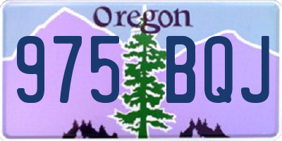 OR license plate 975BQJ