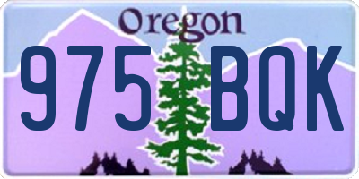 OR license plate 975BQK
