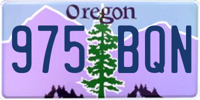 OR license plate 975BQN