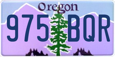 OR license plate 975BQR
