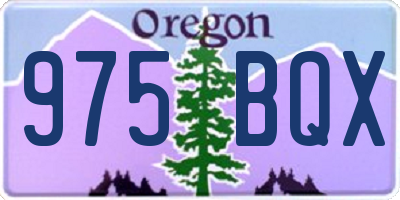 OR license plate 975BQX