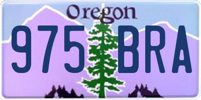 OR license plate 975BRA
