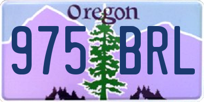 OR license plate 975BRL