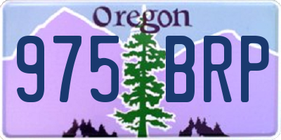 OR license plate 975BRP