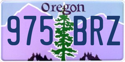 OR license plate 975BRZ